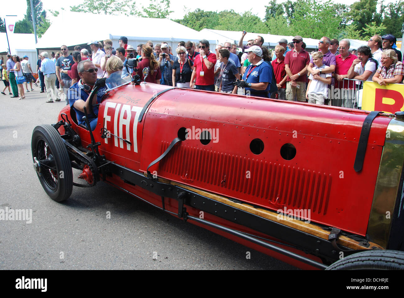 Fiat 'Mefistofele' plusmarquista 1924 coche visto en días clásicos 2013, Schloss Dyck Alemania Foto de stock