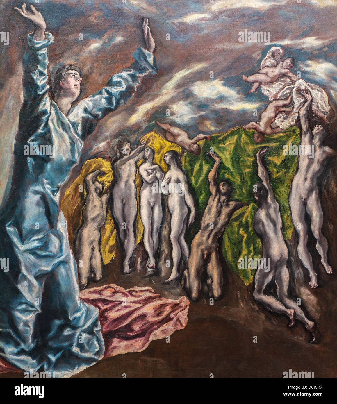 Siglo 17 - La visión de san Juan, 1608 - El Greco Philippe Sauvan-Magnet / Museo Activo Foto de stock