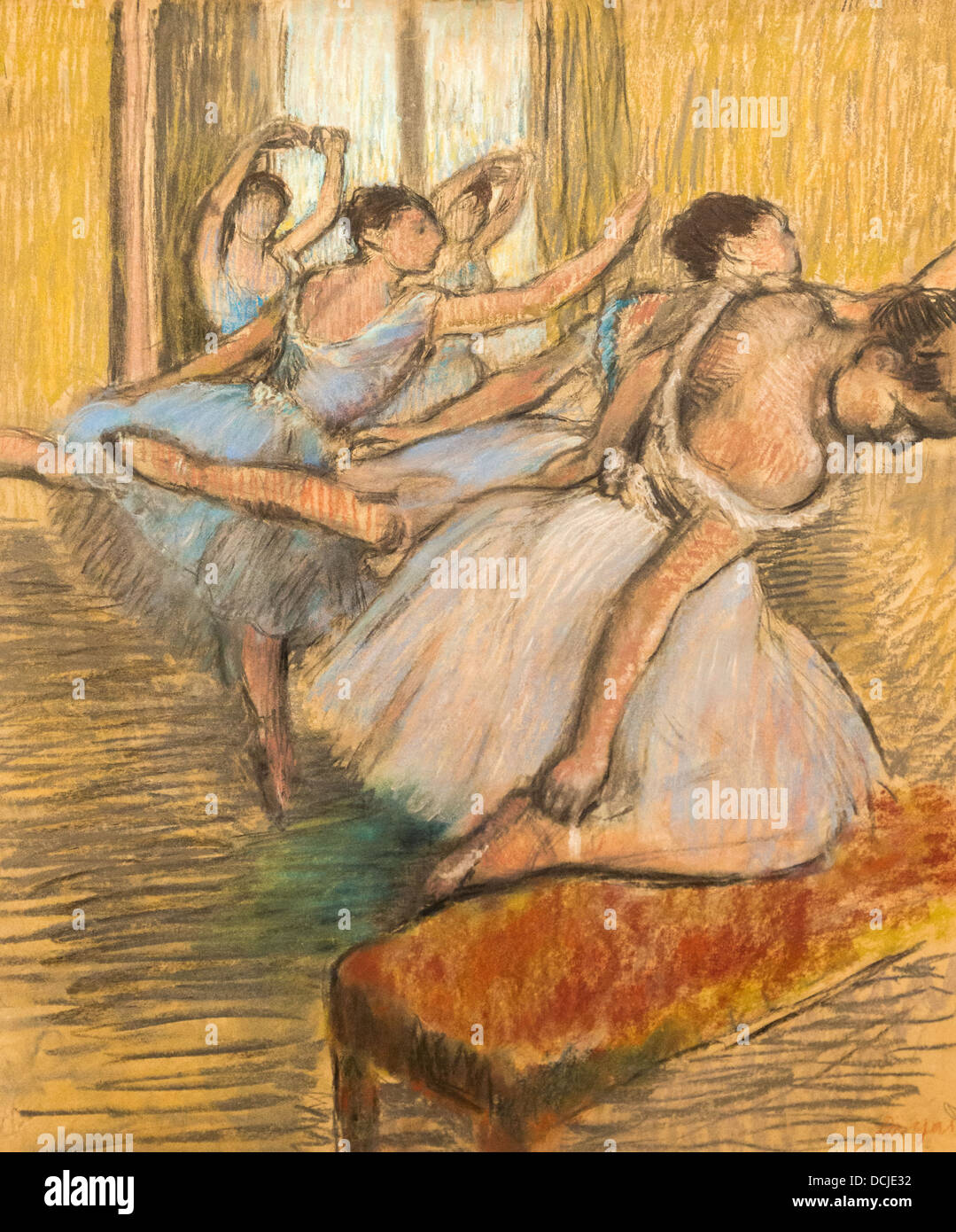 Siglo XX - Los bailarines, 1900 - Edgar Degas Philippe Sauvan-Magnet / Museo Activo Foto de stock