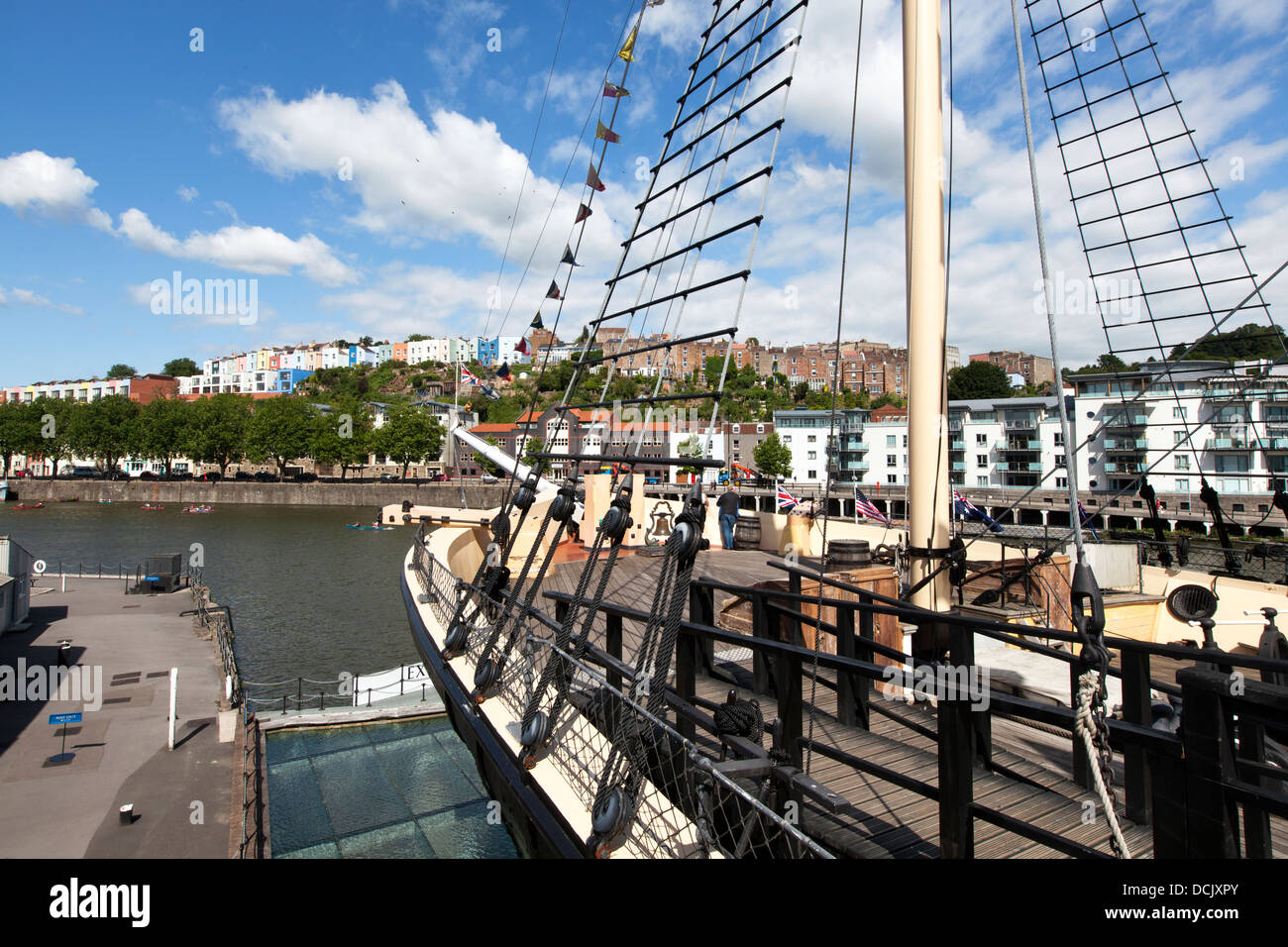 Isambard Kingdom Brunel el barco de vapor SS Gran Bretaña. Bristol, Inglaterra, Reino Unido. Foto de stock