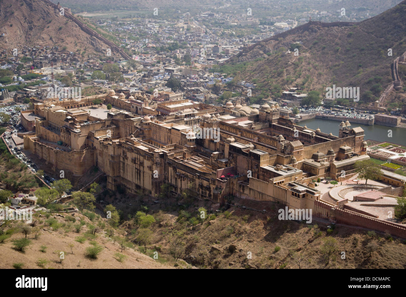 Color ámbar ( ) Amer Fort / Palace - Jaipur, Rajasthan, India Foto de stock