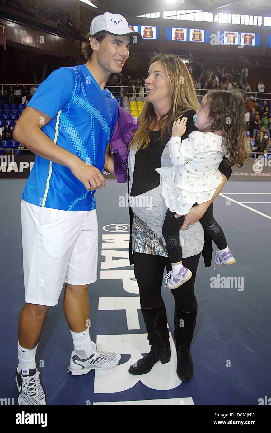 Rafael Nadal, embarazada Arantxa Sanchez Vicario y su hija Arancha