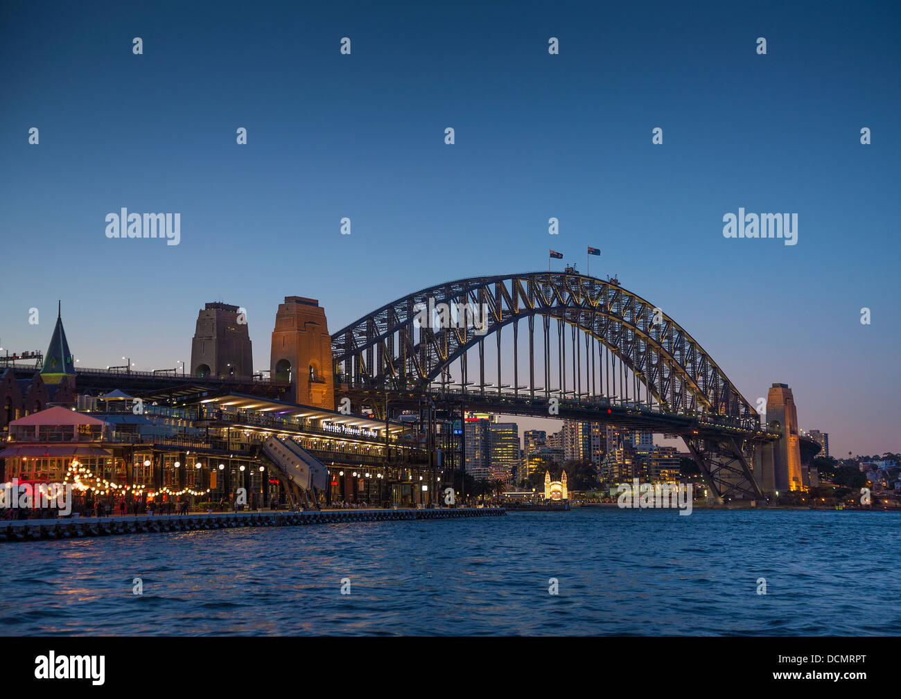 Emblemático puente del puerto de Sydney en Australia Foto de stock