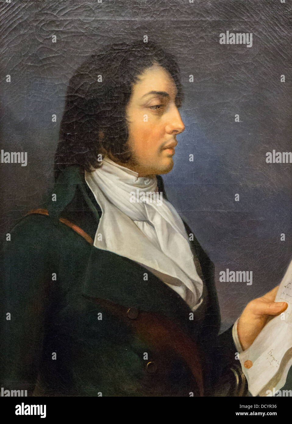 El siglo XIX - el oficial general Louis-Charles-Antoine Desaix ca 1800 - Andrea Appiani - Musée de l'Armée óleo sobre lienzo Paris Foto de stock