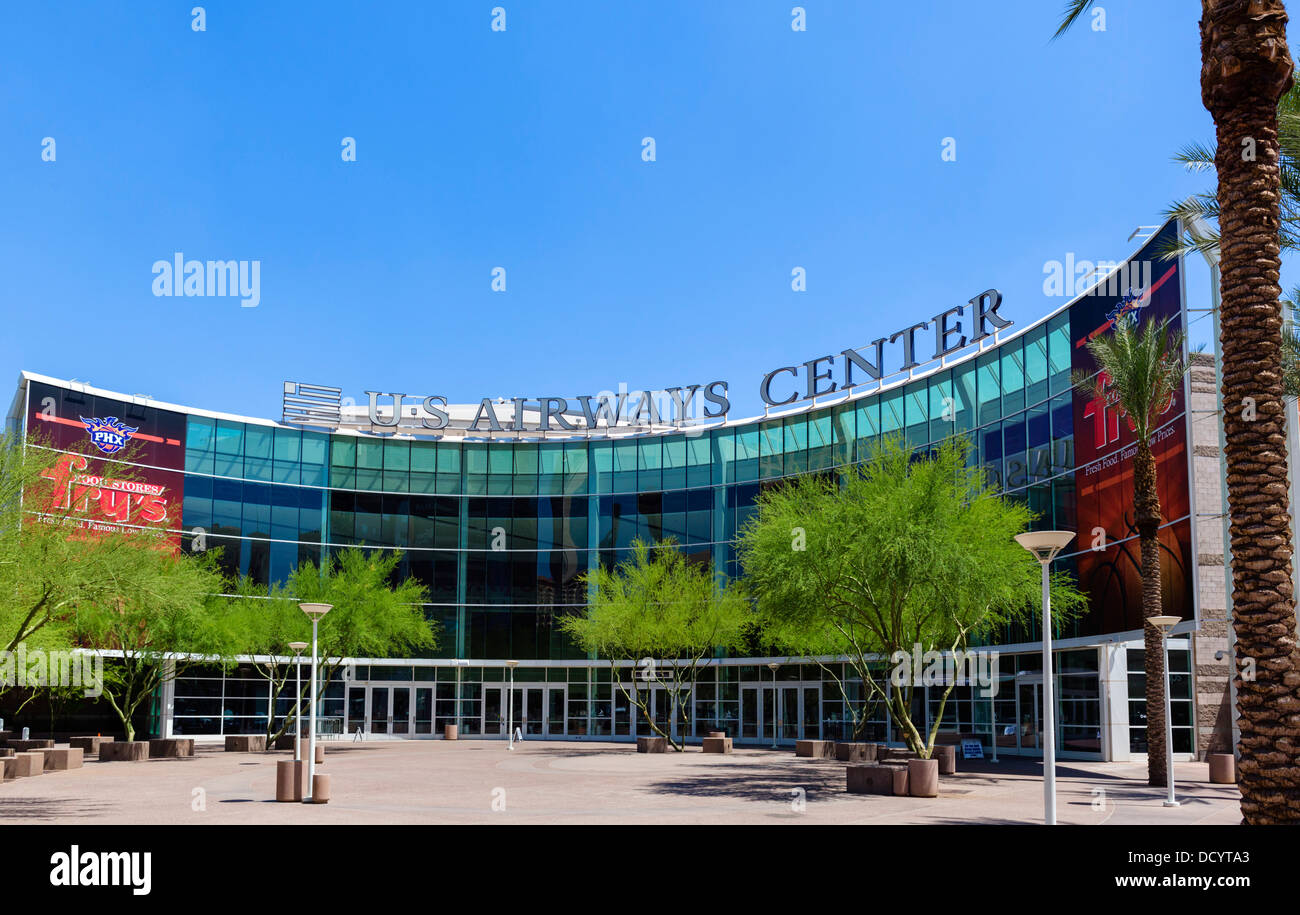 El US Airways Center Arena, en el centro de Phoenix, Arizona, EE.UU. Foto de stock