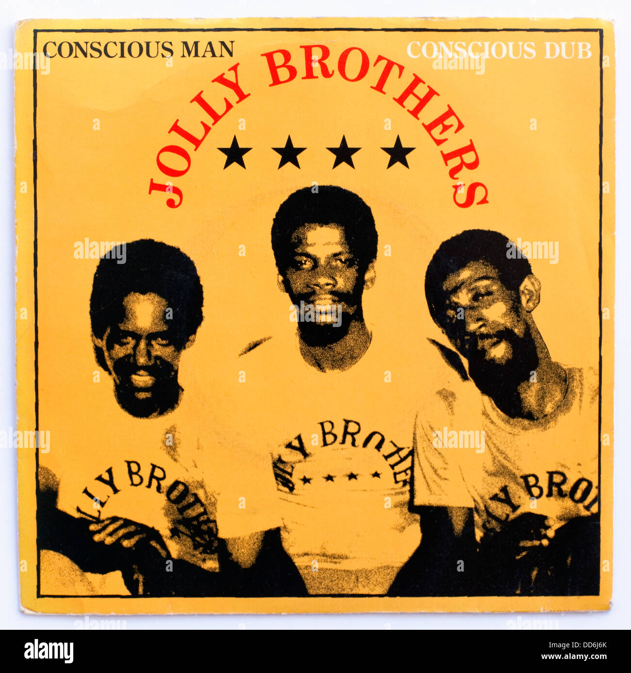 Jolly Brothers - consciente Man, 1978 7' foto portada single on Ballistic/UA - Editorial uso only Foto de stock