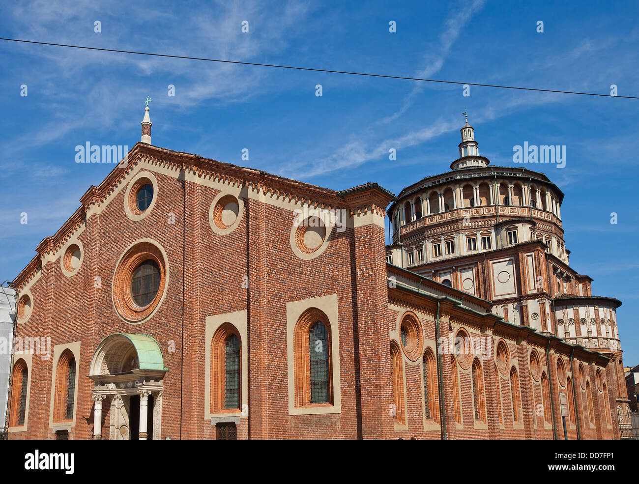 Iglesia de Santa María de Gracia (Santa Maria delle Grazie, circa XVc.).  Sitio de Patrimonio Mundial de la UNESCO. Milan, Italia Fotografía de stock  - Alamy