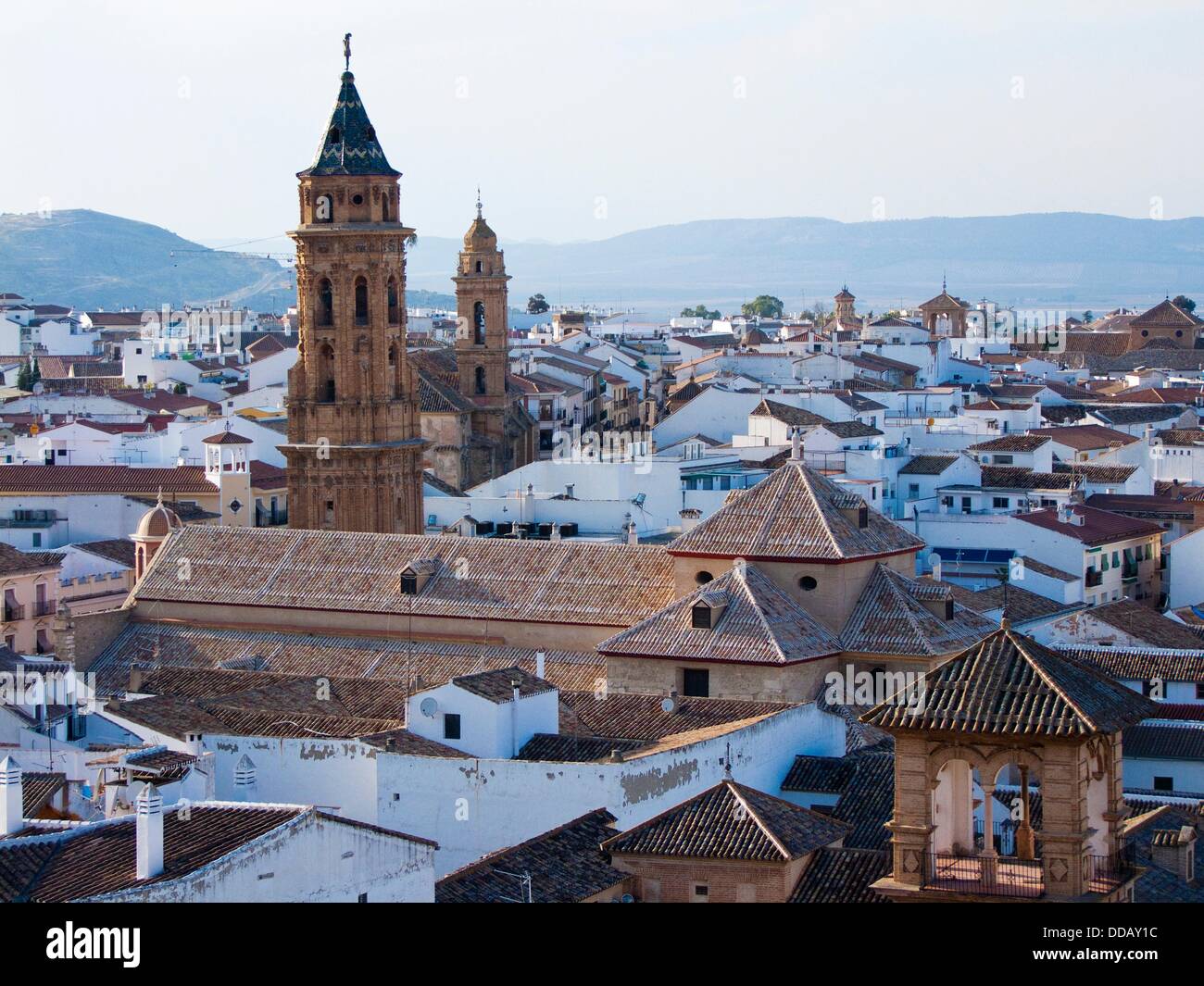 Vistas generales de la ciudad de Antequera. Málaga. Andalucia. España. Foto de stock