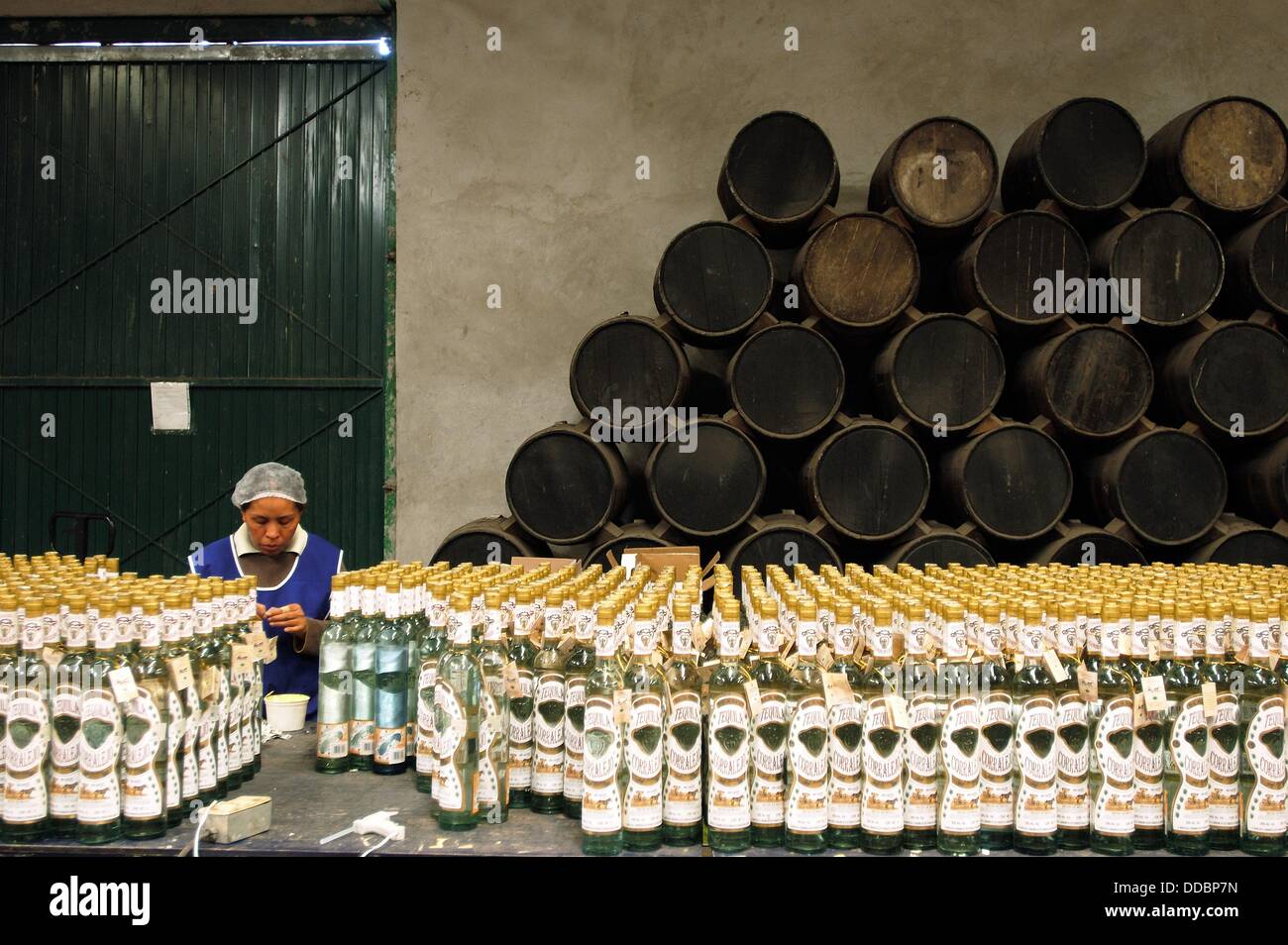 La fábrica de la famosa tequila Corralejo, Penjamo, Guanajuato, México