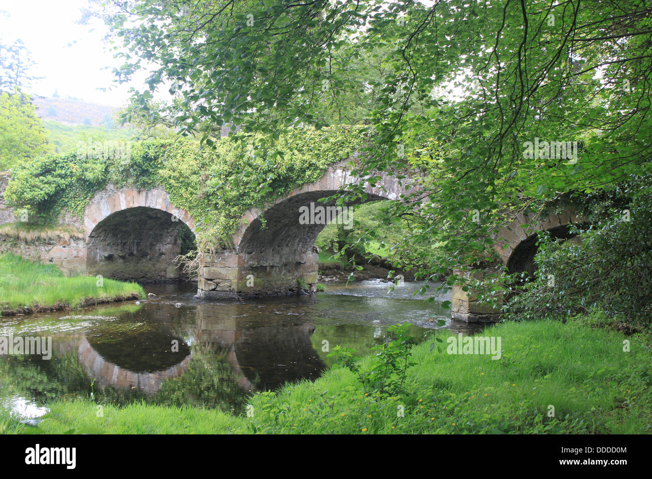 Puente Verde, Wicklow, Irlanda Foto de stock