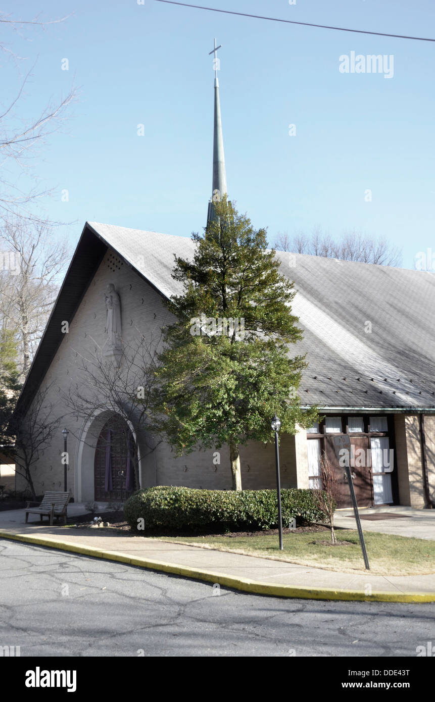St Lukes Iglesia Católica en Greenbelt, Maryland Foto de stock