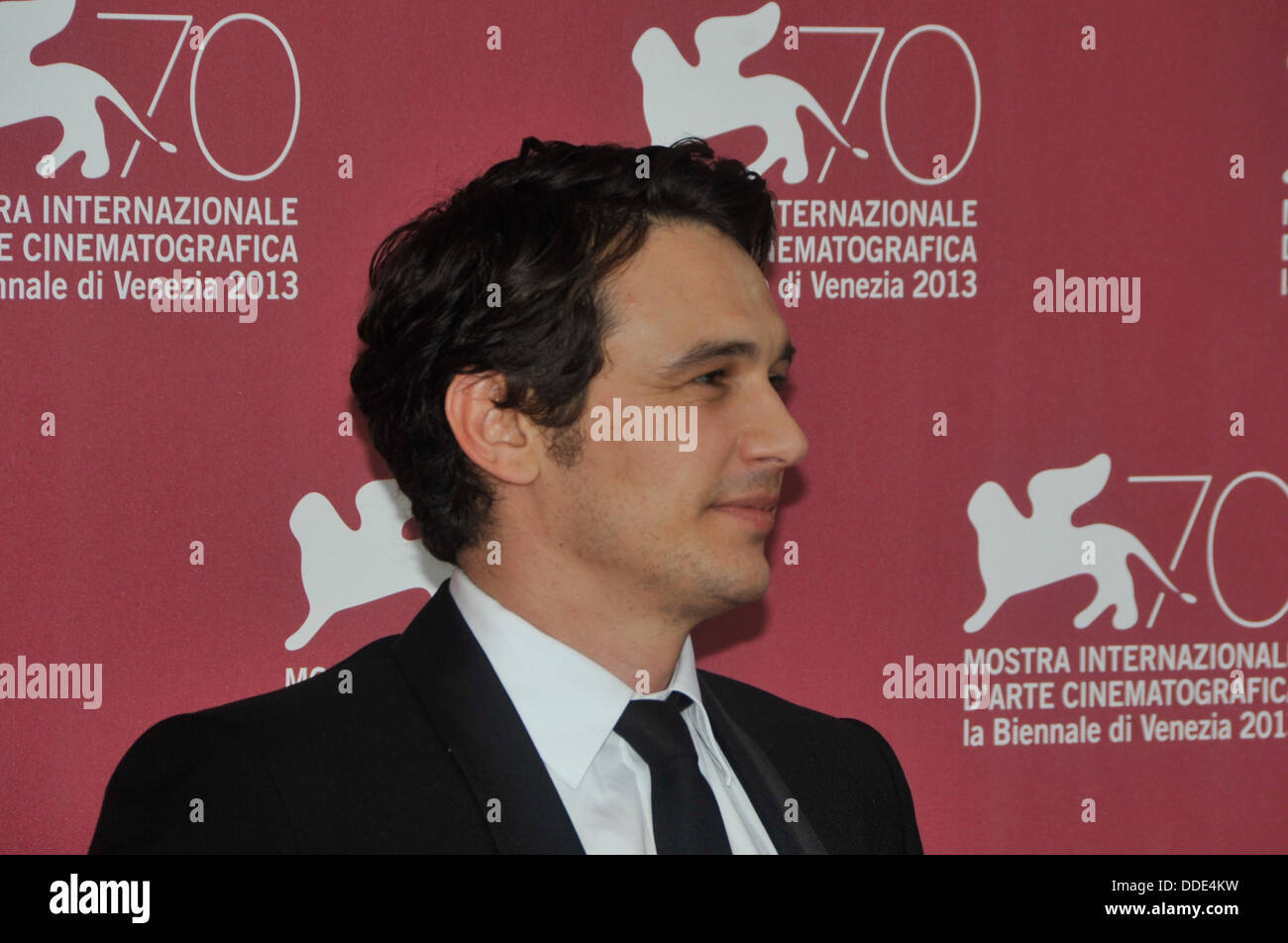 El actor James Franco asiste a 'Palo Alto' Photocall durante la 70ª edición del Festival Internacional de Cine de Venecia, en el Palazzo del Casino, el 1 de septiembre de 2013 en Venecia, Italia. Foto de stock