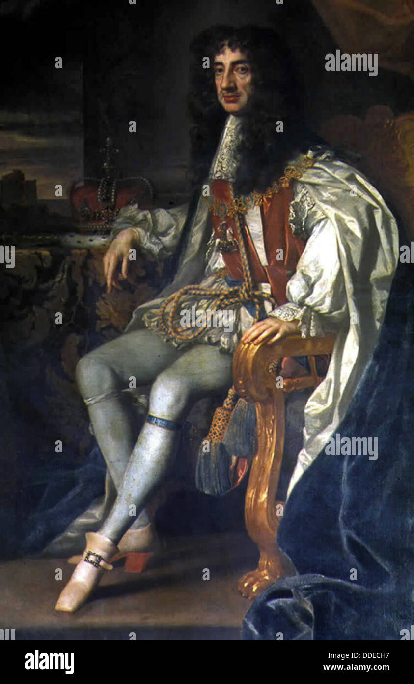 Carlos II de Inglaterra Foto de stock