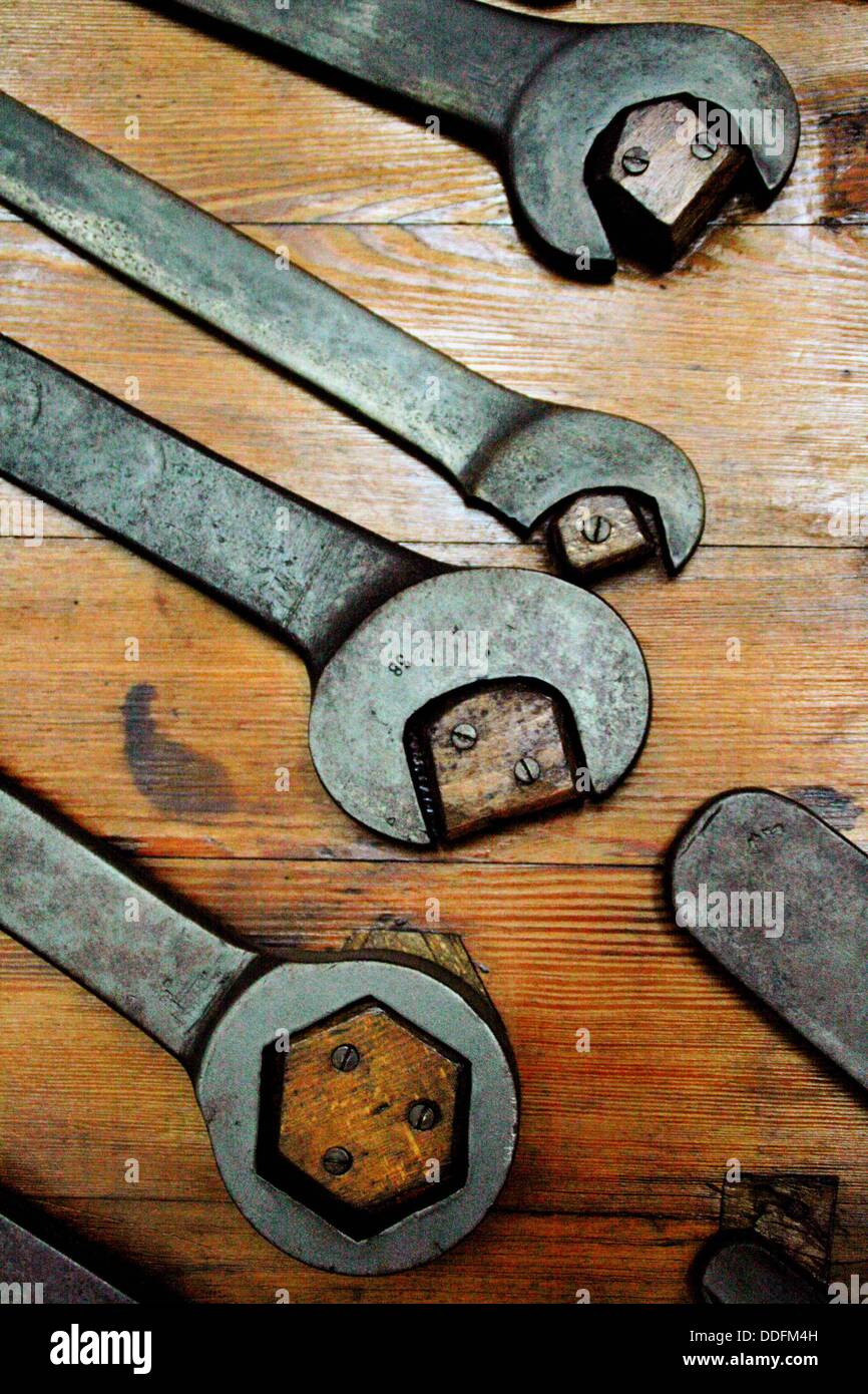 English llaves, herramientas Fotografía de stock - Alamy