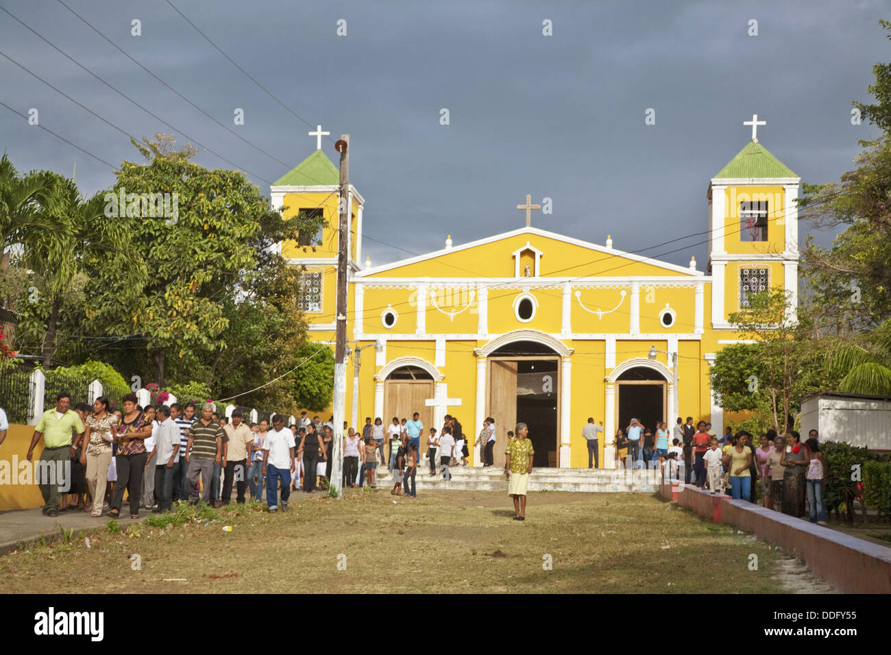 Iglesia Católica, Moyogalpa, isla de Ometepe, el Lago de Nicaragua