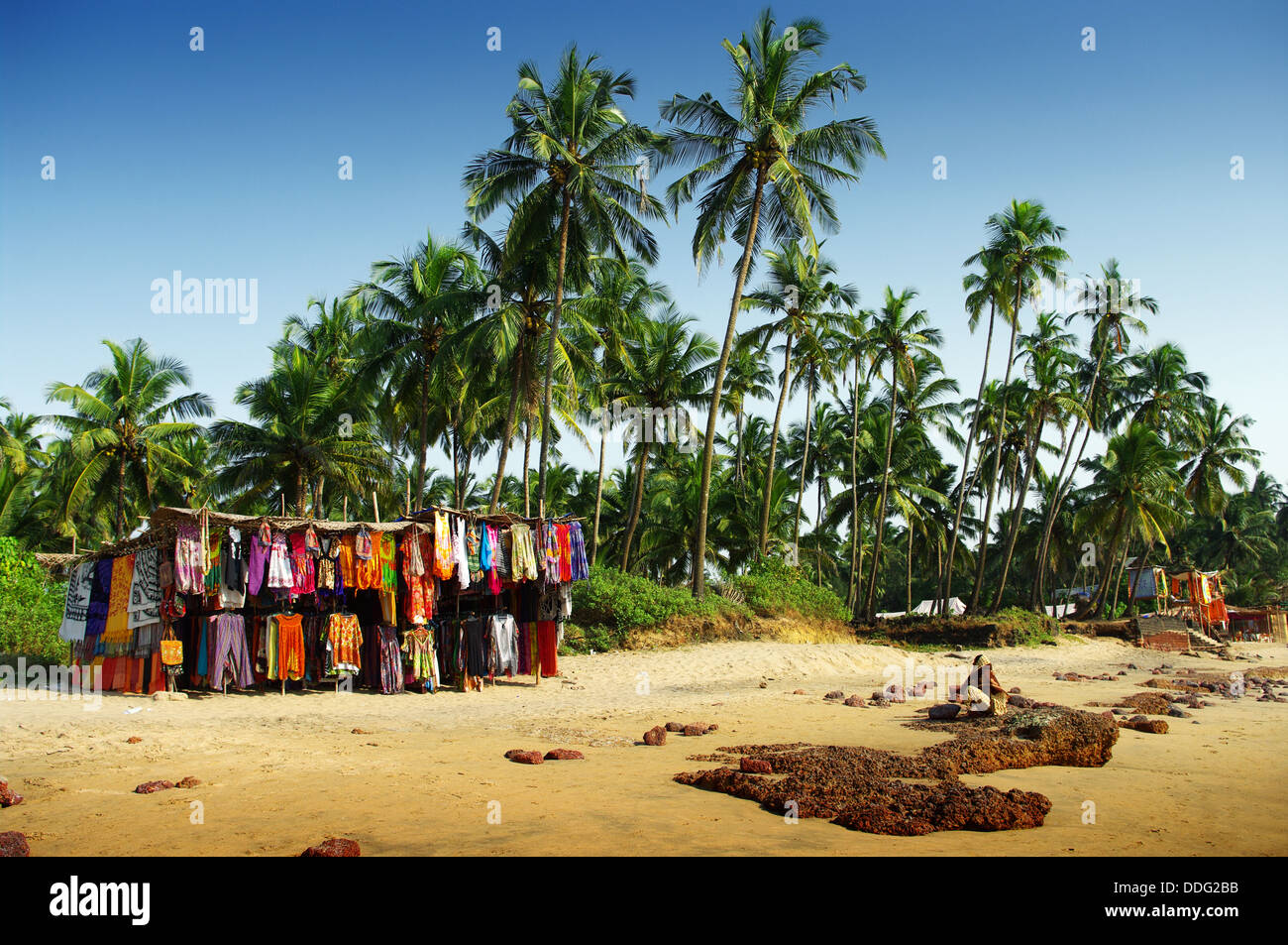 Paisaje idílico de las playas de Goa, India Fotografía de stock - Alamy