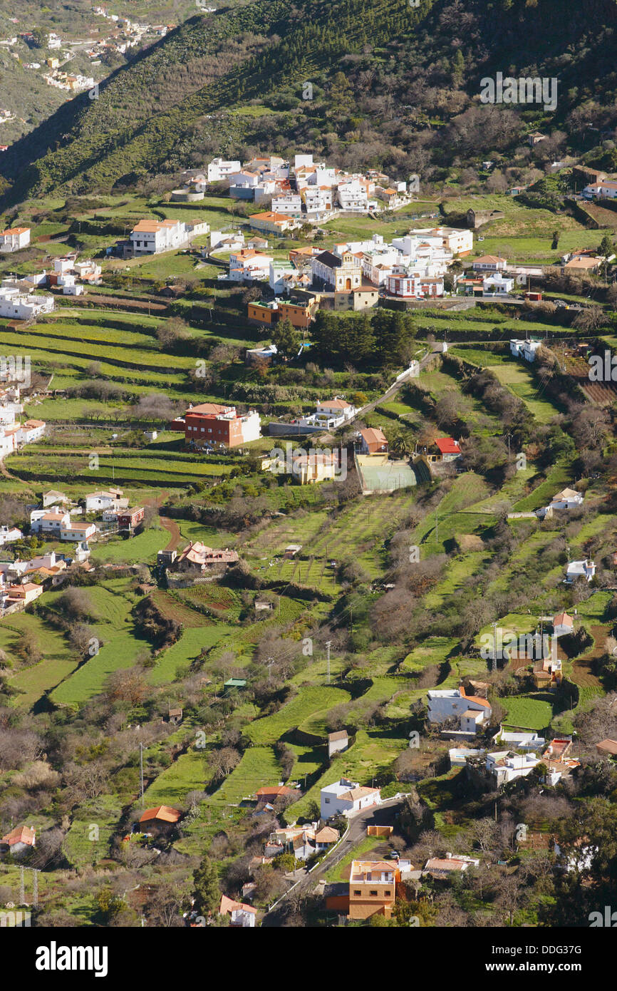 Las Lagunetas aldea en Gran Canaria en las islas Canarias, España  Fotografía de stock - Alamy