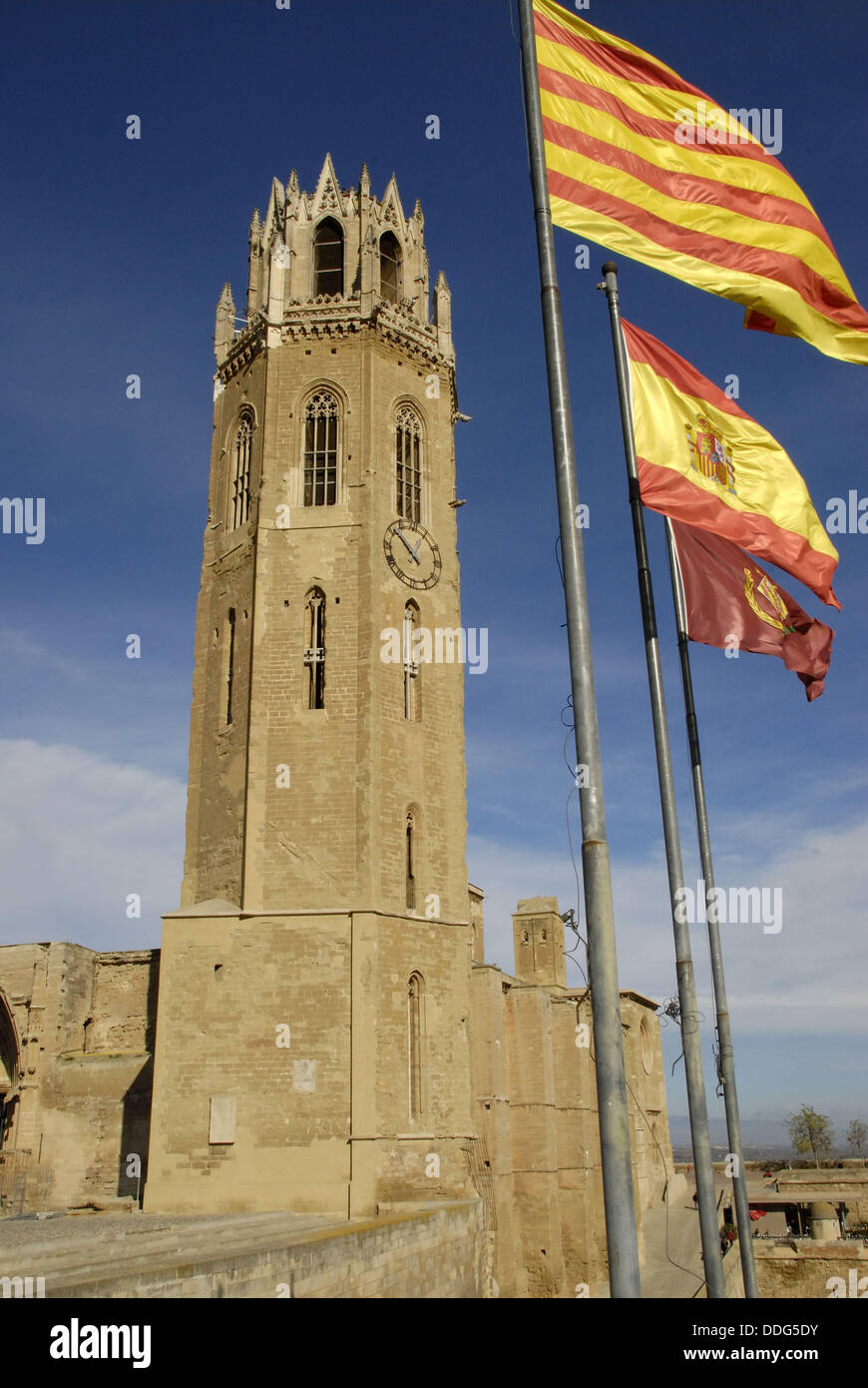 La Seu Vella (catedral vieja), Lleida. Cataluña, España Foto de stock