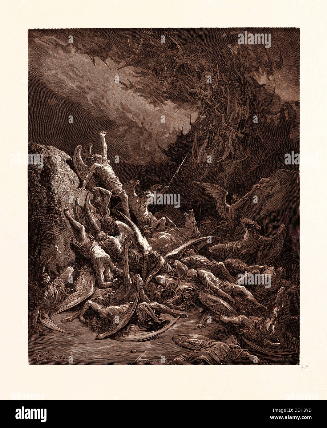 La Caída De Los ángeles Rebeldes Por Gustave Doré Dore 1832 1883