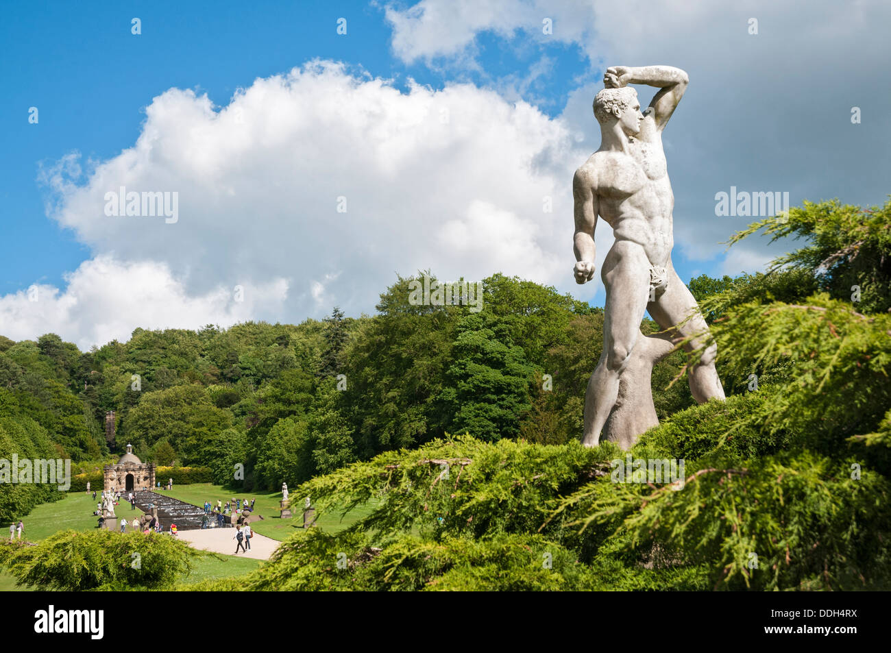 Gran Bretaña, Inglaterra, Derbyshire, Chatsworth, jardín Foto de stock