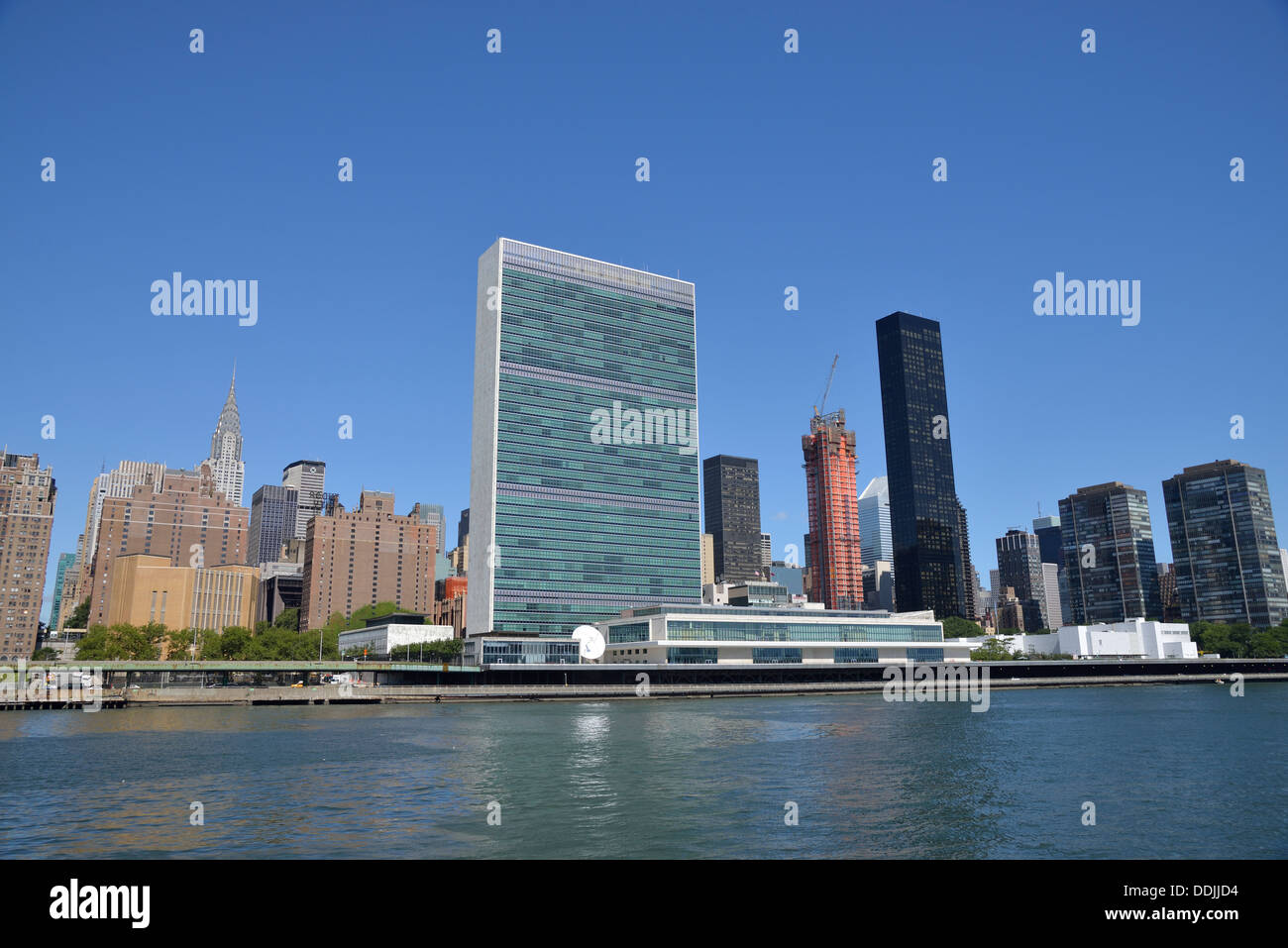 La Sede de las Naciones Unidas, Manhattan, Ciudad de Nueva York, Nueva York, EE.UU. Foto de stock