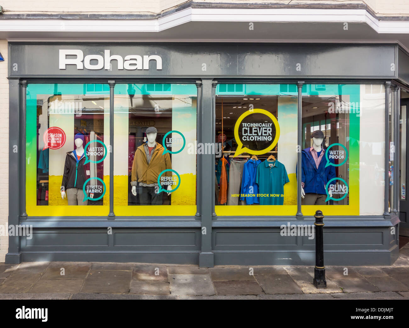 Rohan Tienda de Ropa exterior Foto de stock