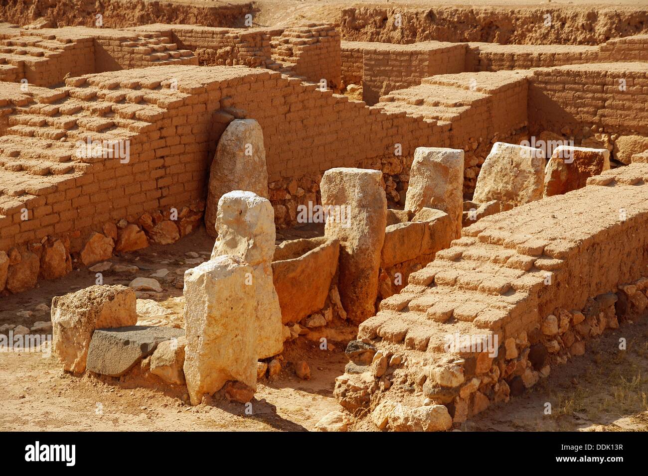 Siria, Ebla, lana muriendo area, en el Palacio Real, 4.000-3.000 A.C. Foto de stock