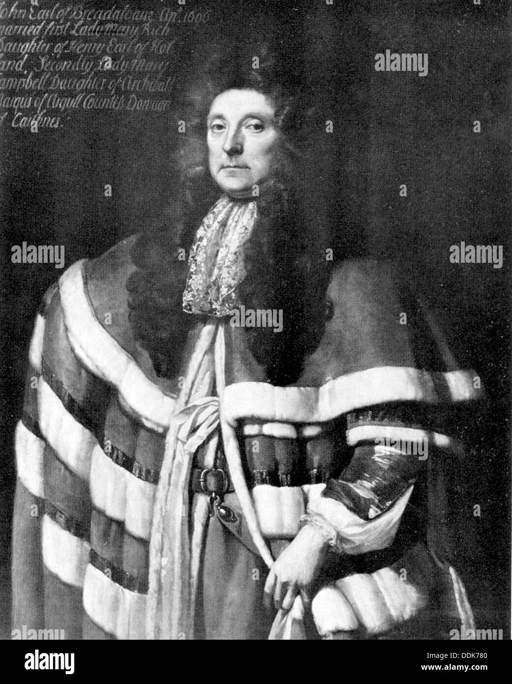 John Campbell, 1º Conde de Breadalbane (1635-1717) Foto de stock