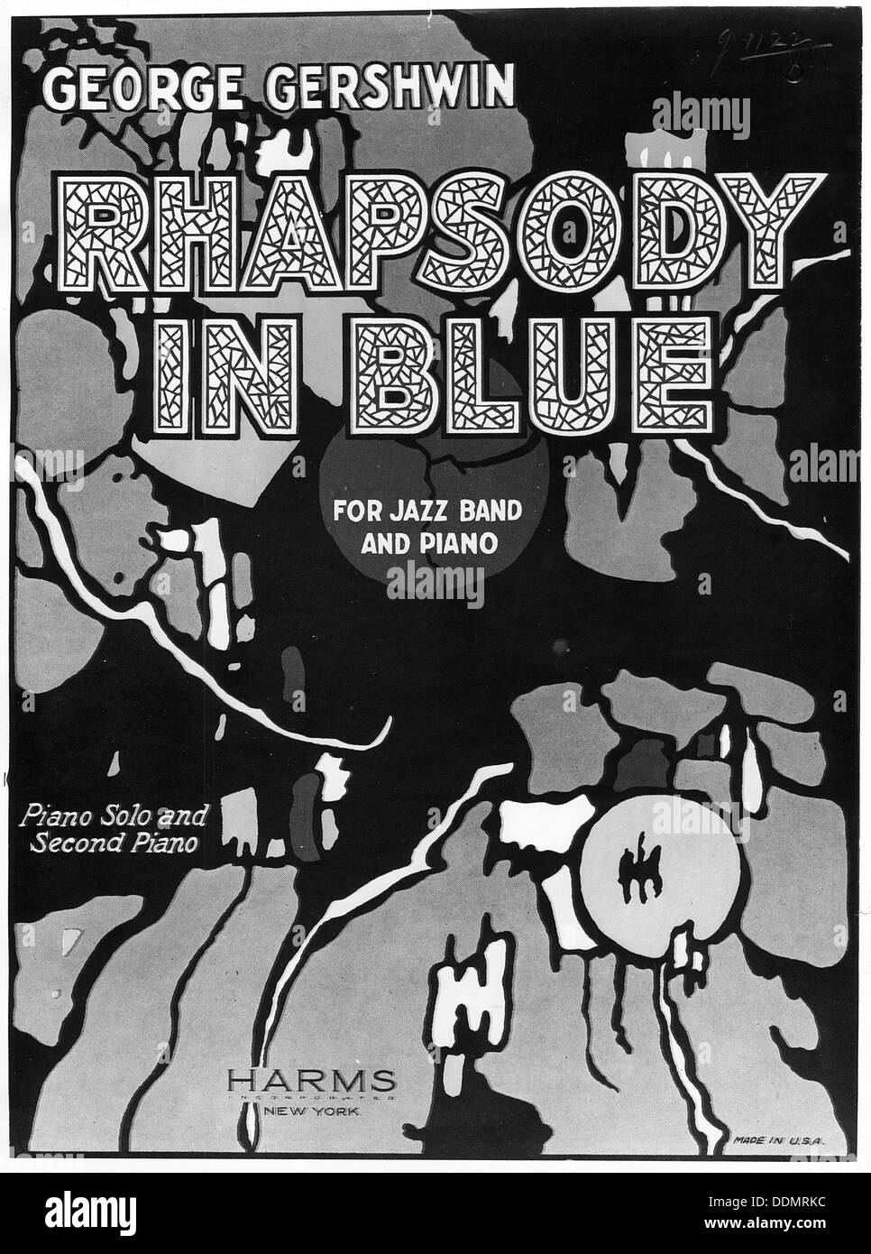 Rhapsody in blue de George Gershwin, 1924. Artista: Desconocido Foto de stock