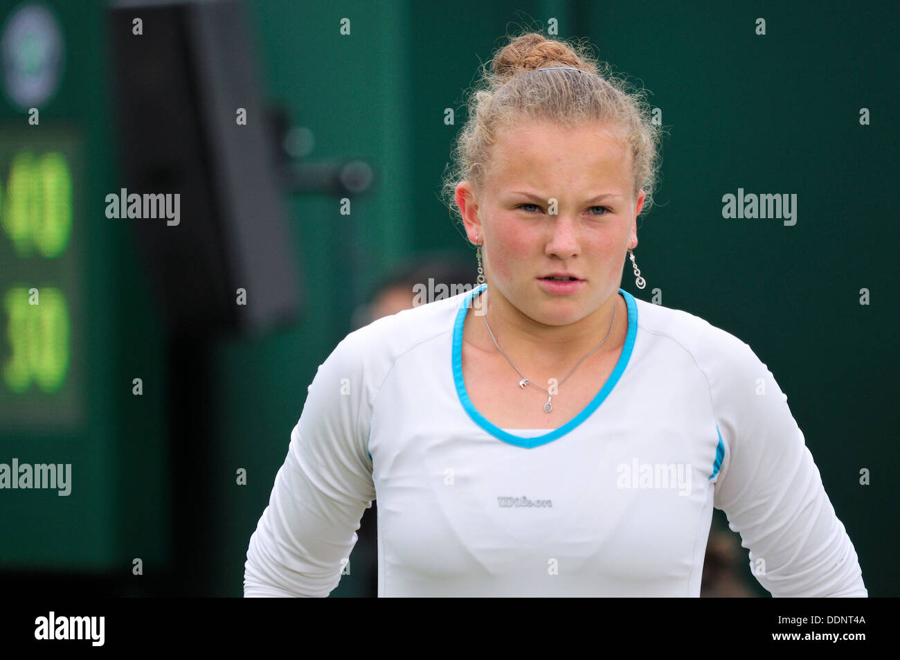 Katerina Siniakova (Checo) en Wimbledon Junior 2013 Foto de stock