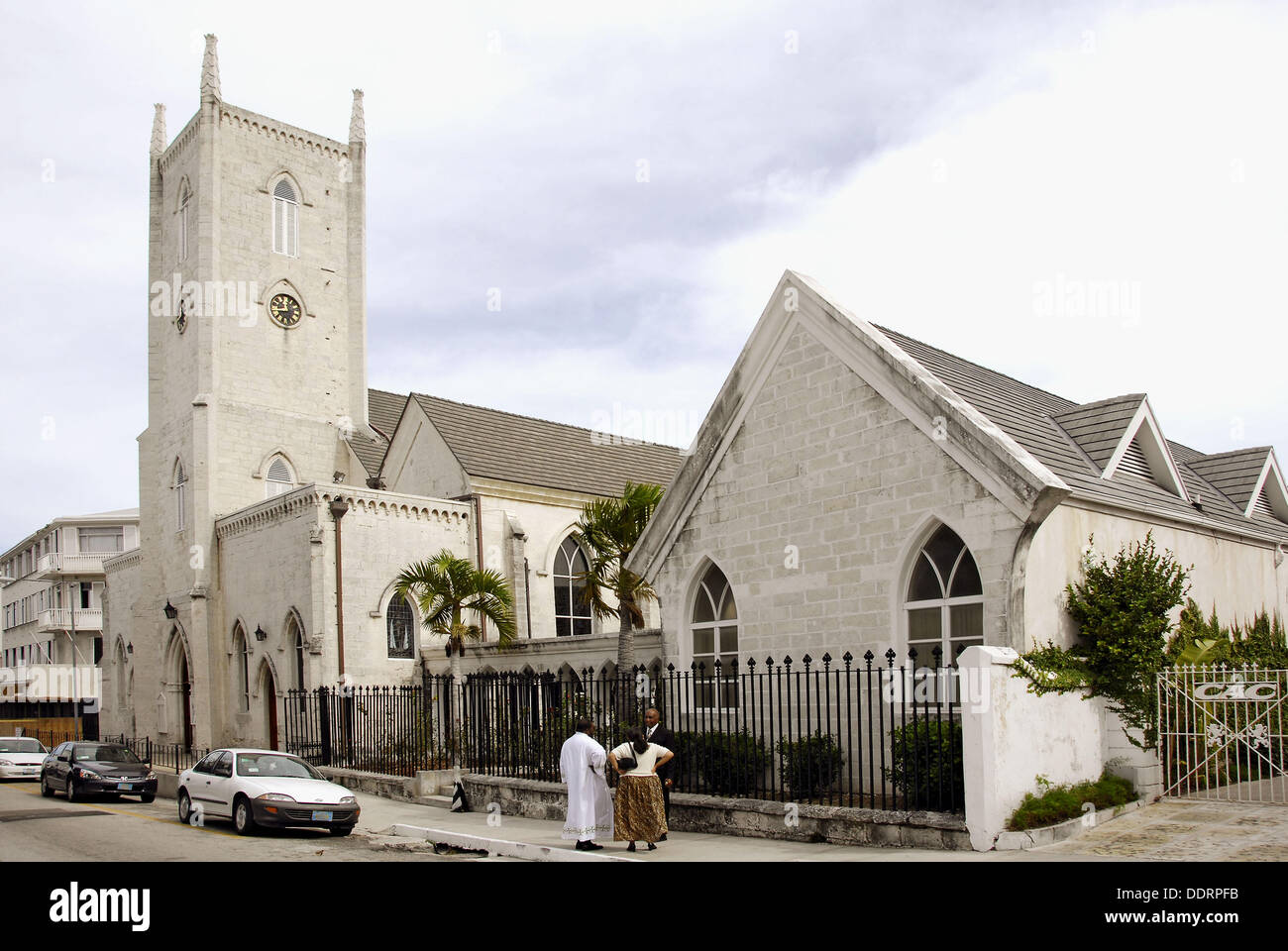 Cristo iglesia catedral anglicana, Nassau, en la isla de Nueva Providencia,  Bahamas Fotografía de stock - Alamy