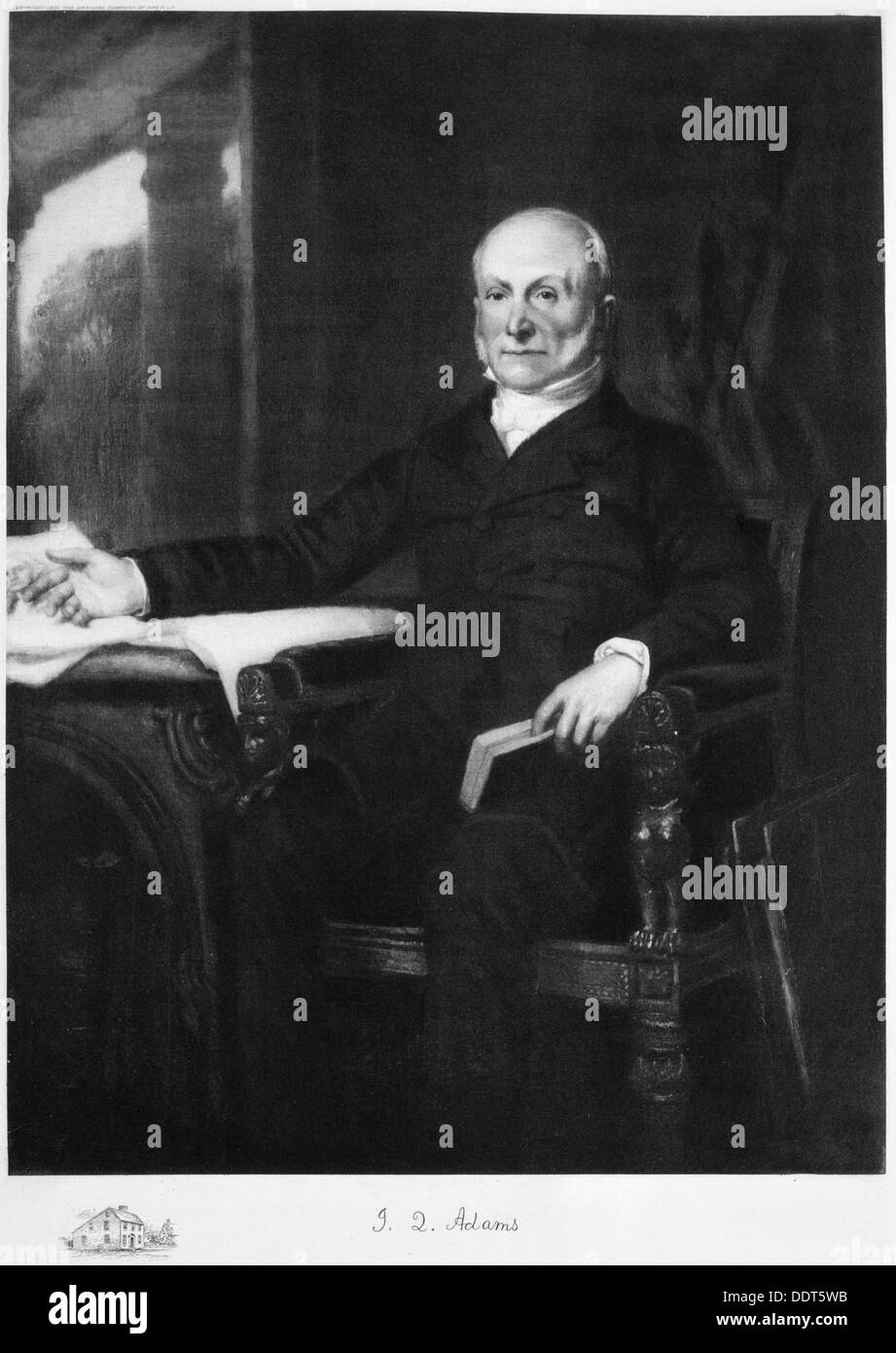 John Quincy Adams, sexto Presidente de los Estados Unidos de América (1901). Artista: Desconocido Foto de stock