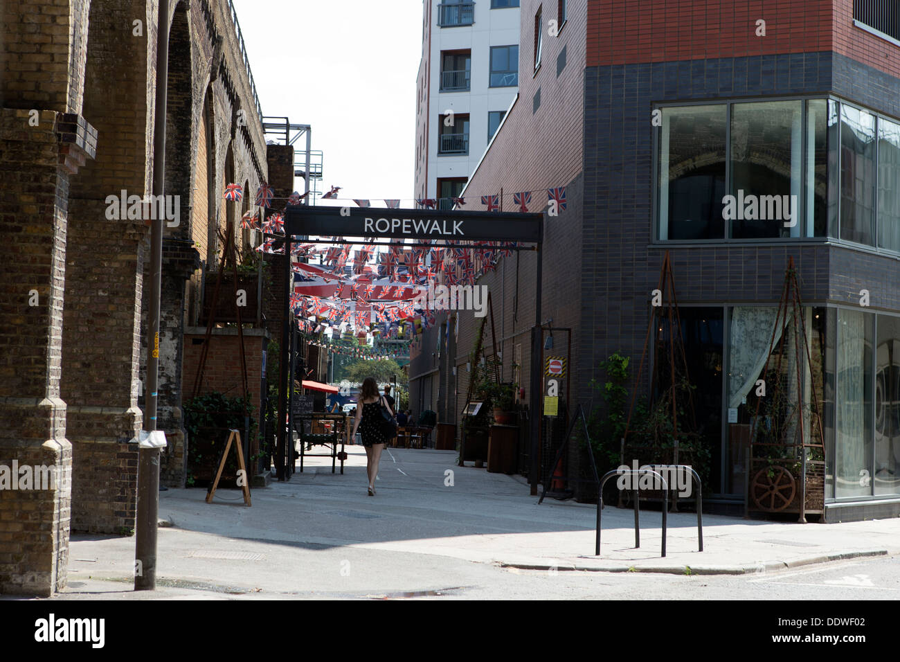 Ropewalk mercado callejero, Maltby, Bermondsey Street, Londres, Inglaterra, Reino Unido. Foto de stock