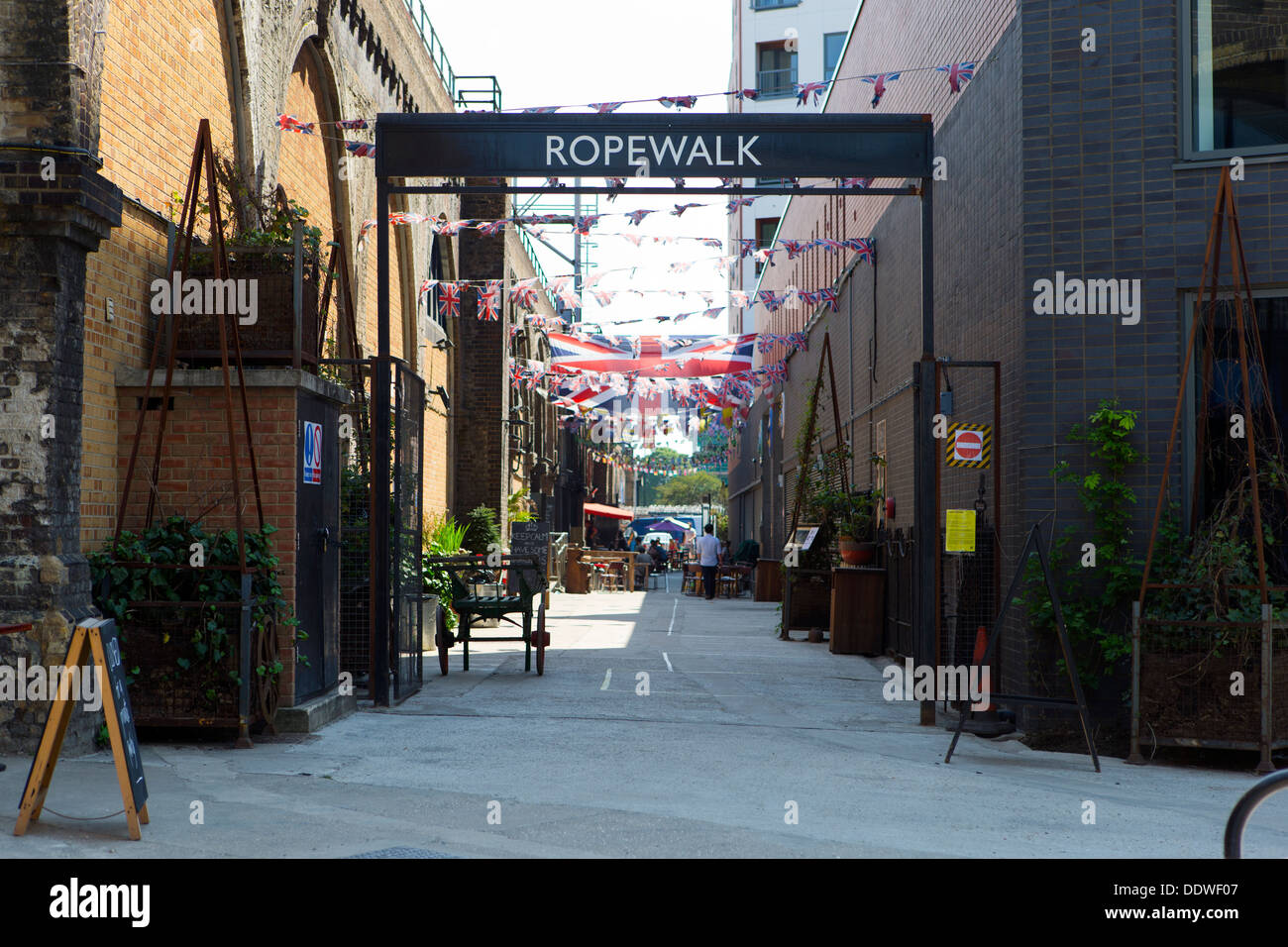 Ropewalk mercado callejero, Maltby, Bermondsey Street, Londres, Inglaterra, Reino Unido. Foto de stock