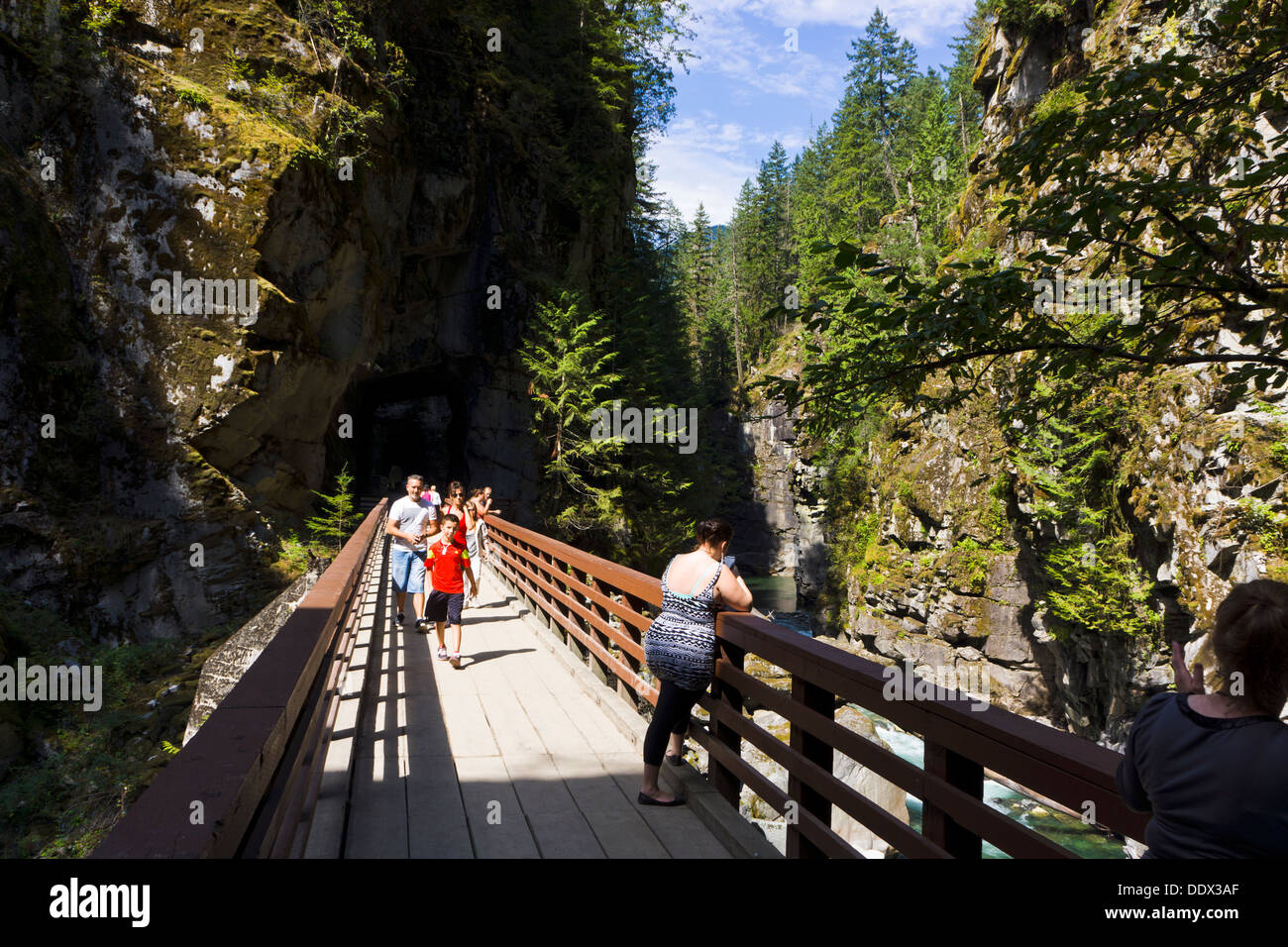 Coquihalla Canyon Provincial Park, Esperanza, British Columbia, Canadá. Foto de stock