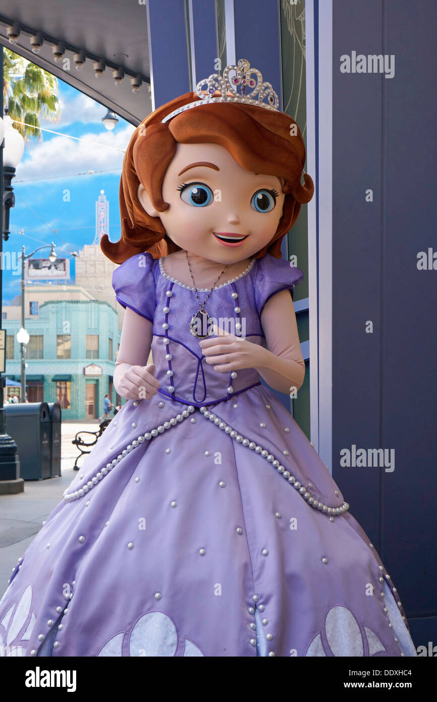 La primera, la Princesa Sofía, Disney, Carácter, Disneyland, Anaheim,  California Fotografía de stock - Alamy