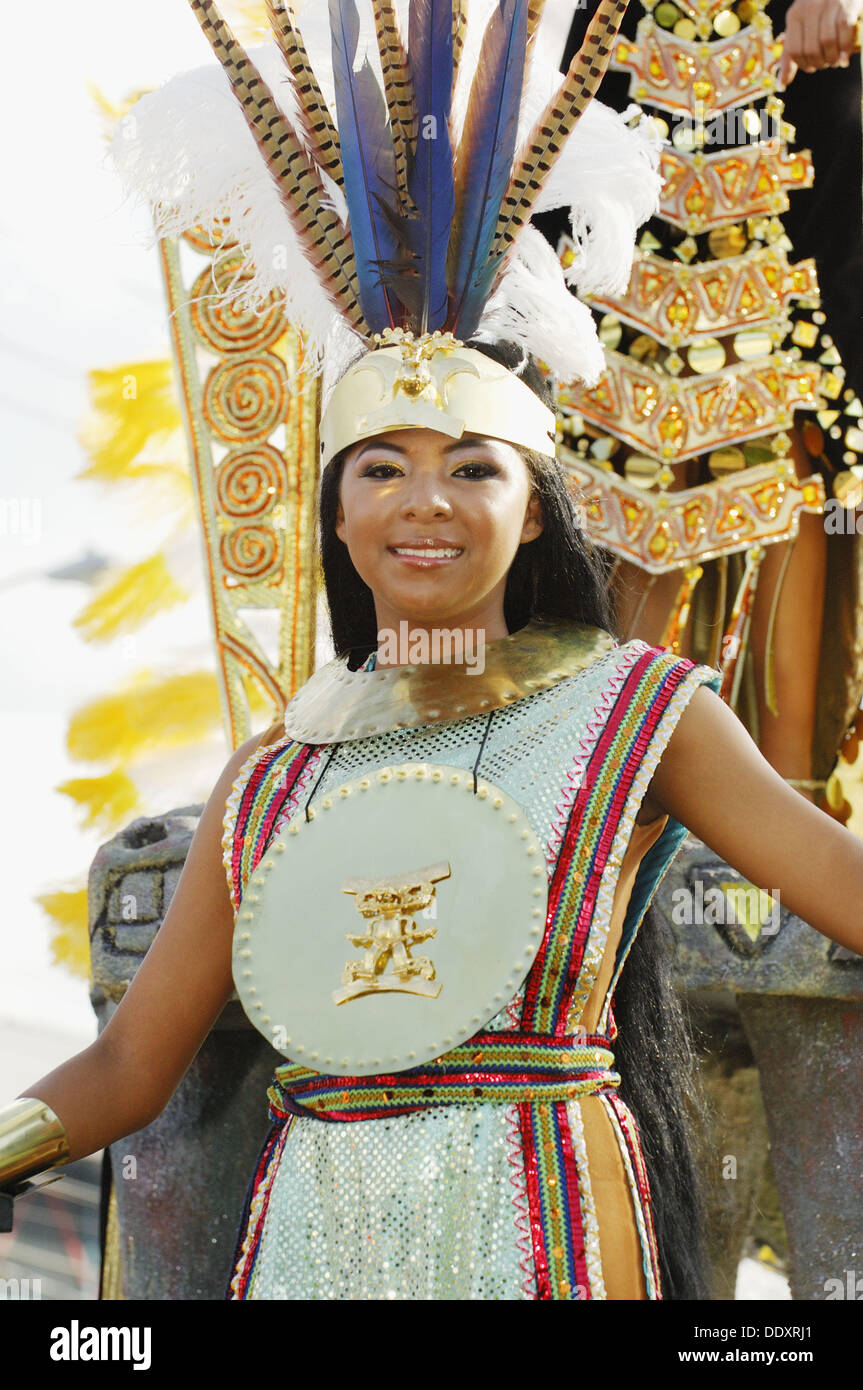 La reina del carnaval con traje de vestir en Ciudad de Panamá el carnaval,  la ciudad de Panamá, Rep. de Panamá, América Central. 2007 Fotografía de  stock - Alamy