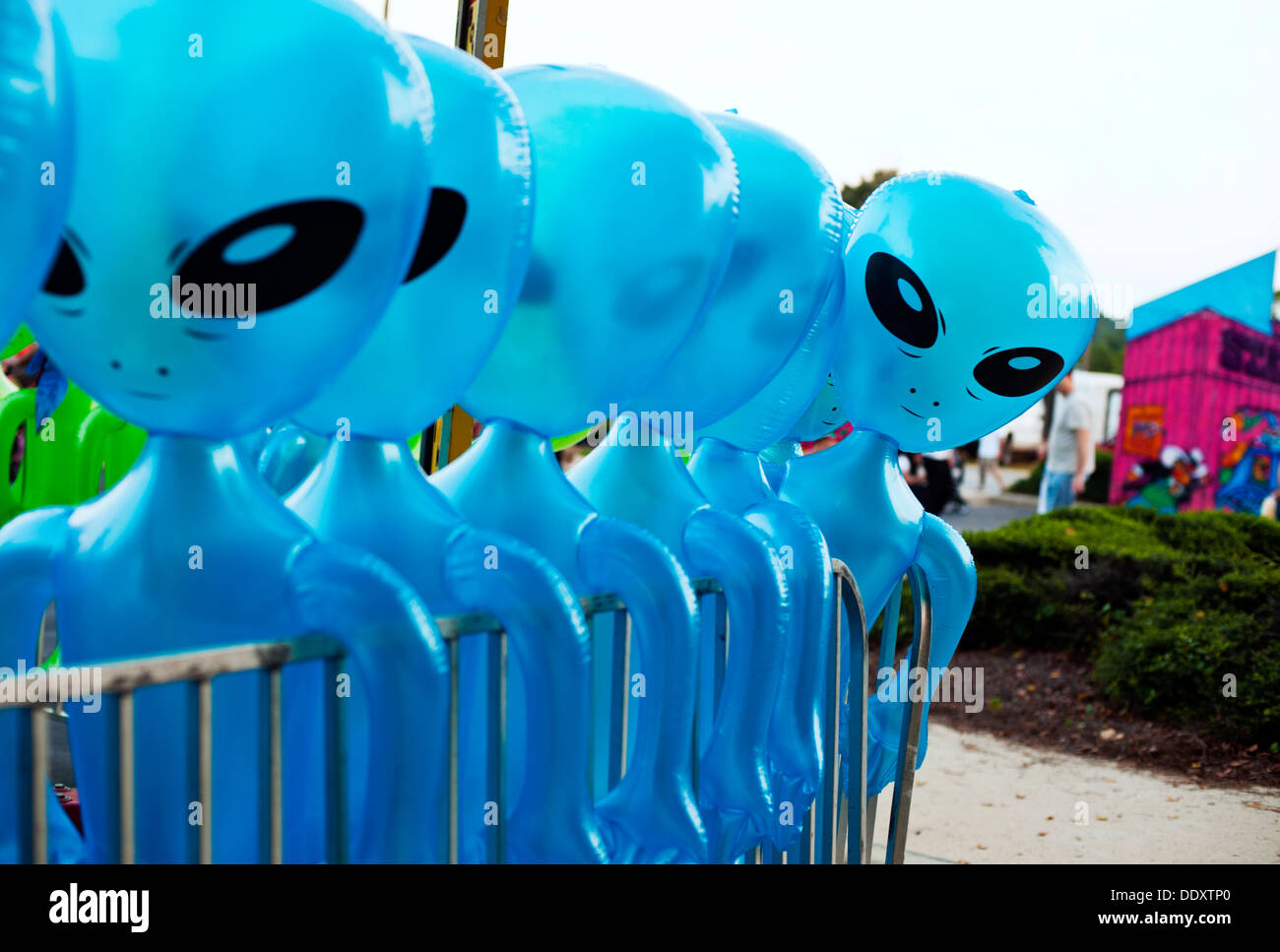 Carnaval / festival premios del juego, un globo lleno de aire / extranjeros Foto de stock