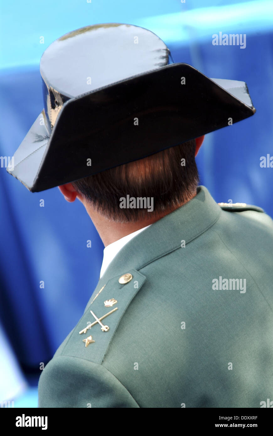 Guardia Civil, tricornio (sombrero de tres picos Fotografía de