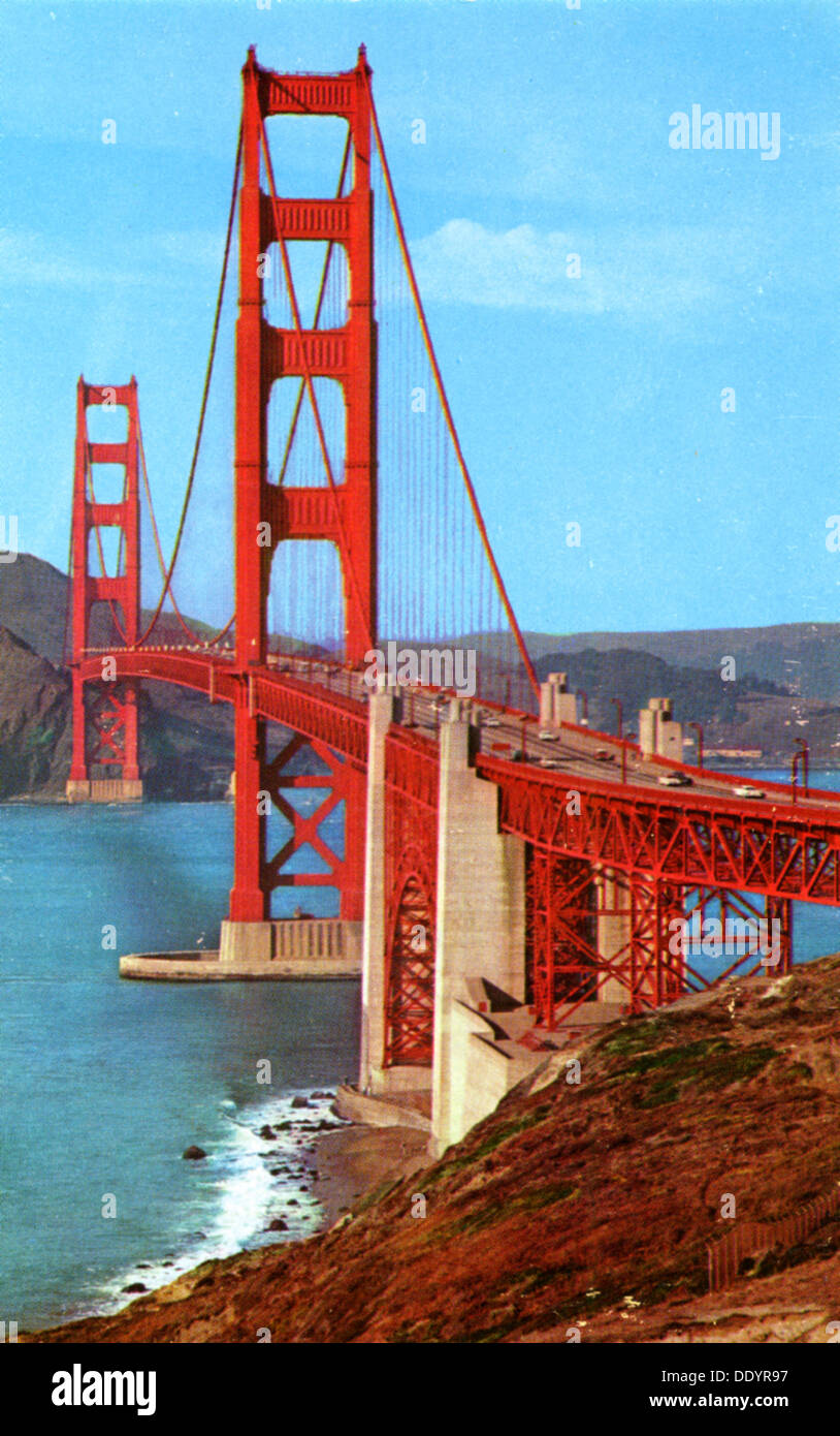 Puente Golden Gate, San Francisco, California, USA, 1957. Artista:  Desconocido Fotografía de stock - Alamy