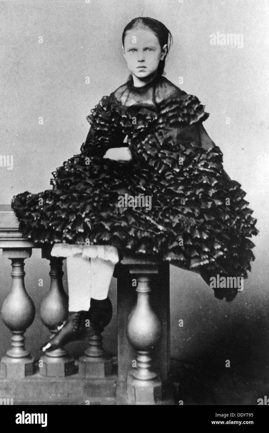 La Gran Duquesa María Alexandrovna de Rusia, c1860-c1862. Artista: Desconocido Foto de stock