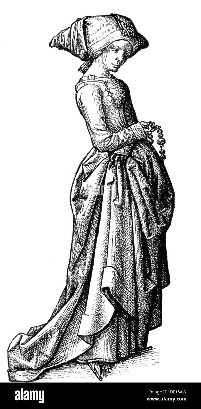 Mujer en alineada medieval foto de archivo. Imagen de traje - 73531870