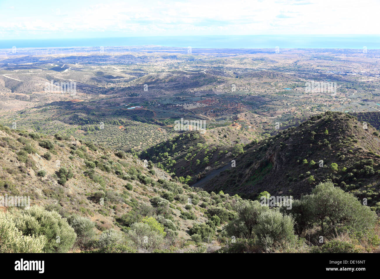 Chipre, montañosa, el paisaje montañoso en Pyrga Foto de stock