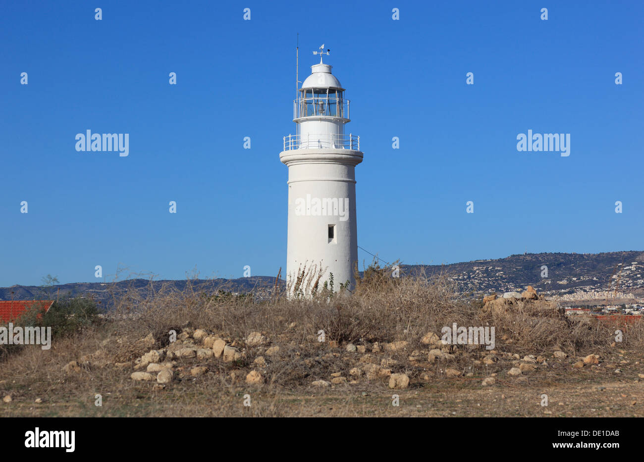 Chipre, Pafos, la ciudad Gazibaf, Faro, parte de la ciudad. Foto de stock