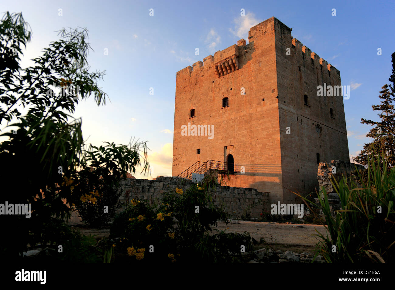 Chipre es un baluarte del castillo Kolossi fuera de la ciudad de Limassol, Lemesos, Limassol, construido en 121 Foto de stock