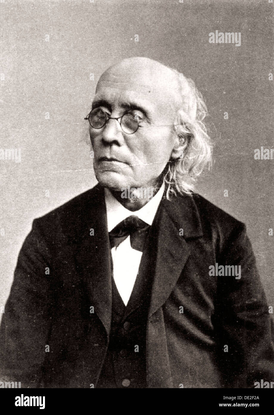 Gustav Theodor Fechner, psicólogo experimental Alemán, c1883-c1884. Artista: Desconocido Foto de stock