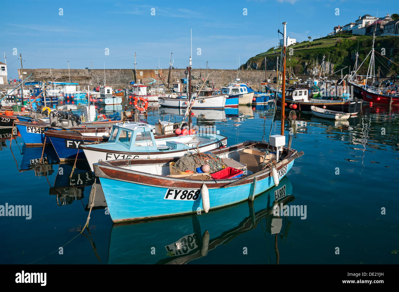 Gran Bretaña, Inglaterra, Cornwall, Mevagissey, puerto Foto de stock