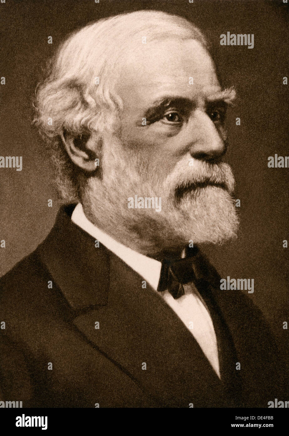 Robert E. Lee cuando el presidente de la Universidad de Washington, en 1869, su última sesión de retrato. Fotografía Foto de stock