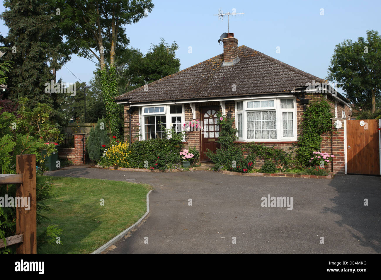 Bonito bungalow en Sussex Foto de stock