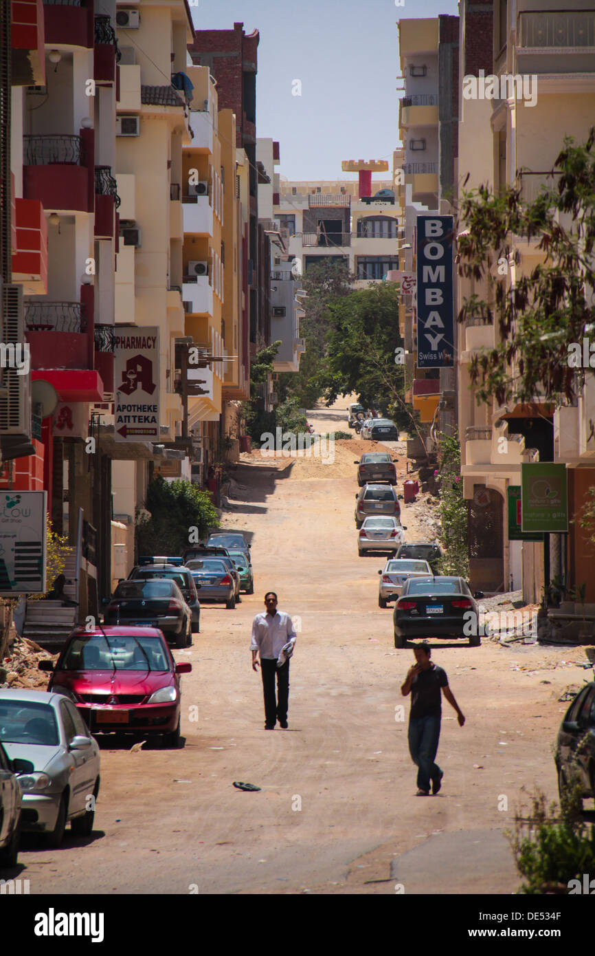Calle de Hurghada Foto de stock